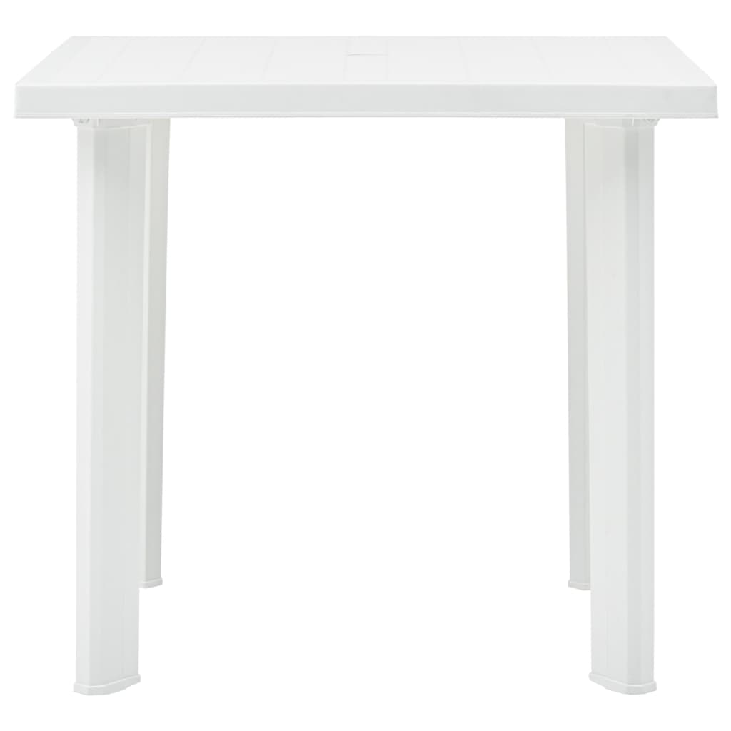 Garden Table White 80x75x72 cm Plastic