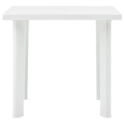 Garden Table White 80x75x72 cm Plastic