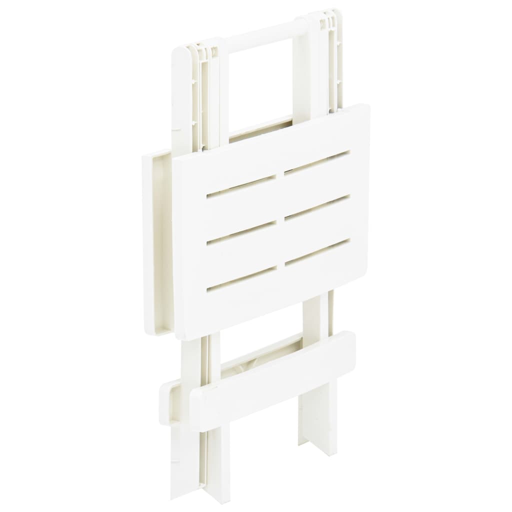 Folding Garden Table White 45x43x50 cm Plastic