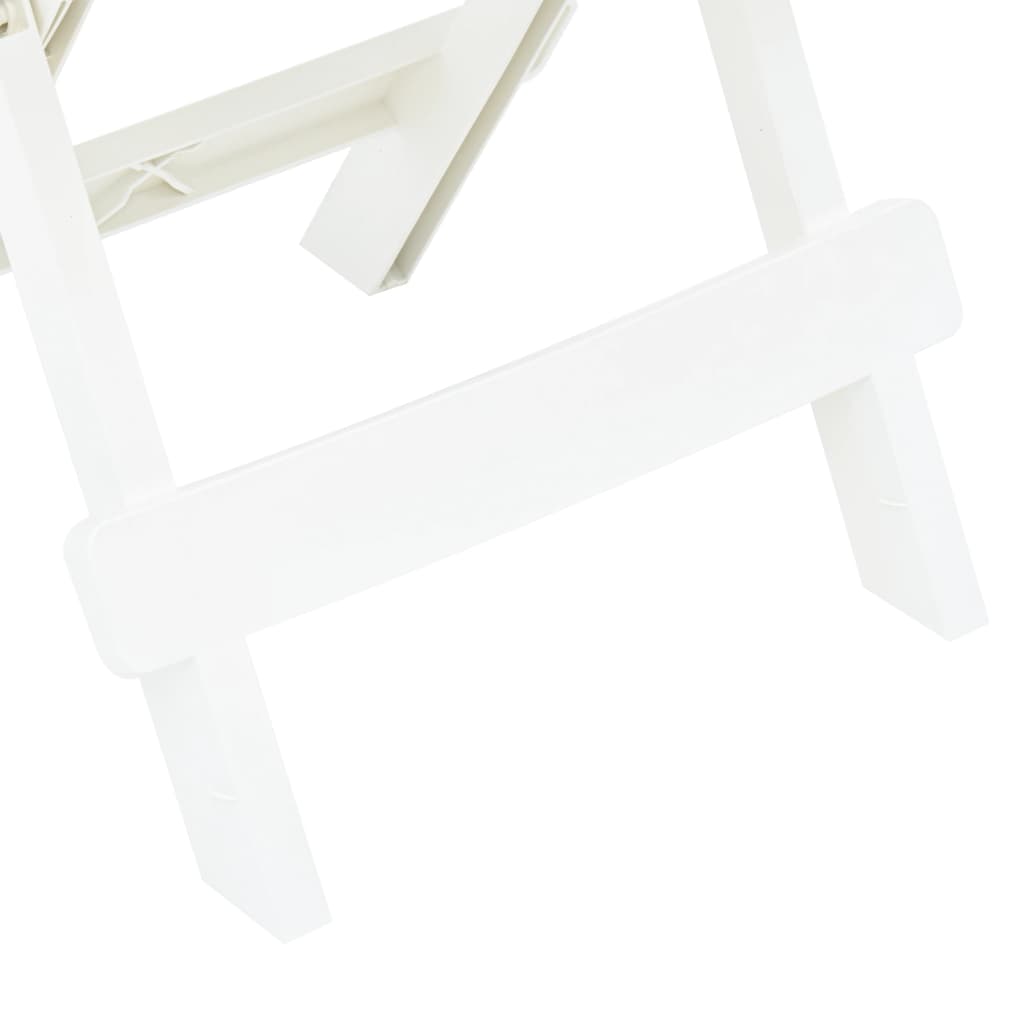 Folding Garden Table White 45x43x50 cm Plastic