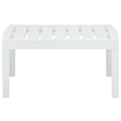 Garden Table White 78x55x38 cm Plastic