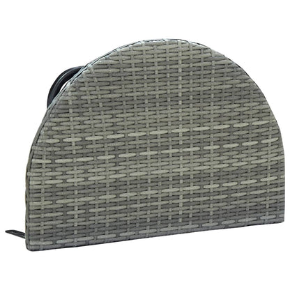 Balcony Table Grey 60x60x40 cm Poly Rattan