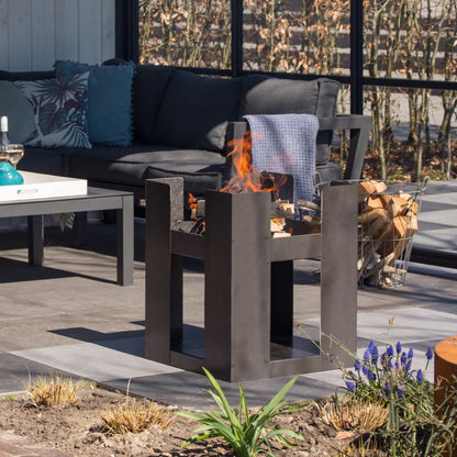 RedFire Fire Pit Hollola Grey Steel