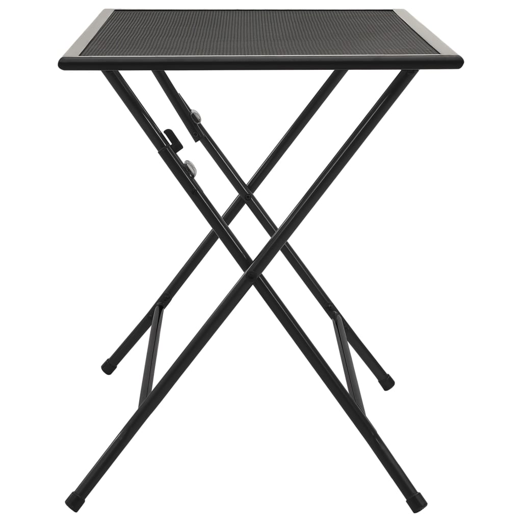 Folding Mesh Table 120x60x72 cm Steel Anthracite