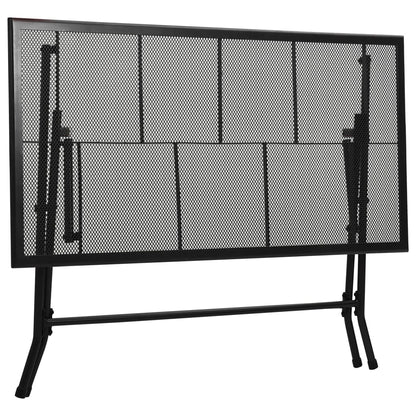 Folding Mesh Table 120x60x72 cm Steel Anthracite