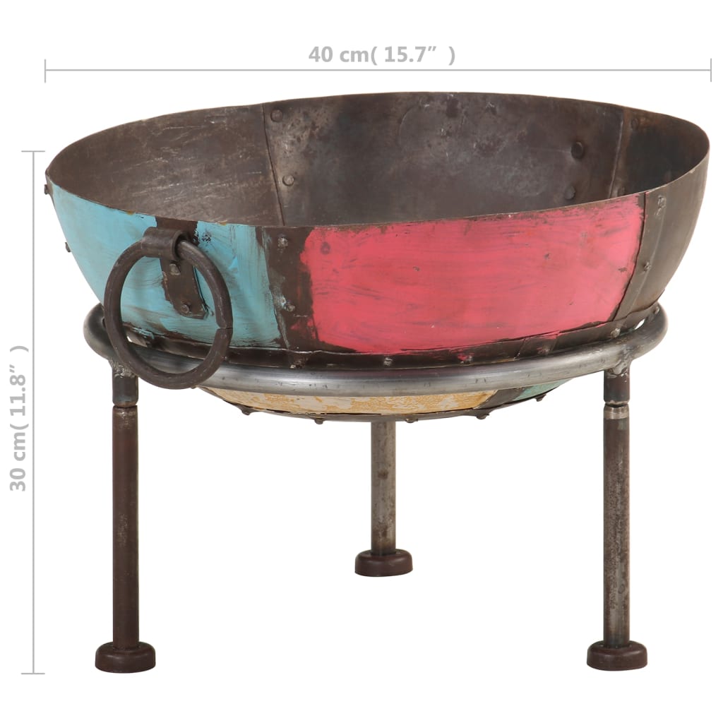 Colourful Rustic Fire Pit Ã˜ 40 cm Iron