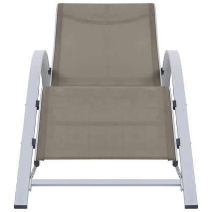 Sunlounger Textilene and Aluminium Taupe