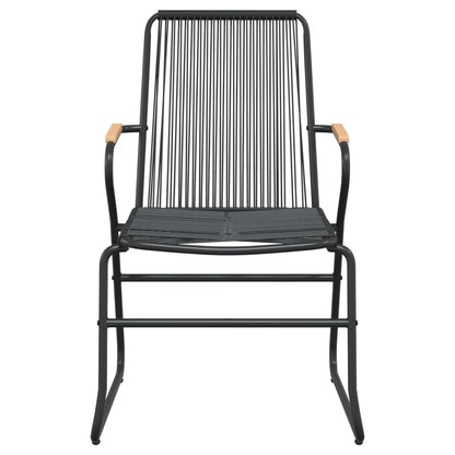 Garden Chairs 2 pcs Black 58x59x85.5 cm PVC Rattan