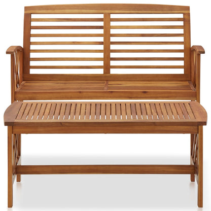 2 Piece Garden Lounge Set Solid Acacia Wood