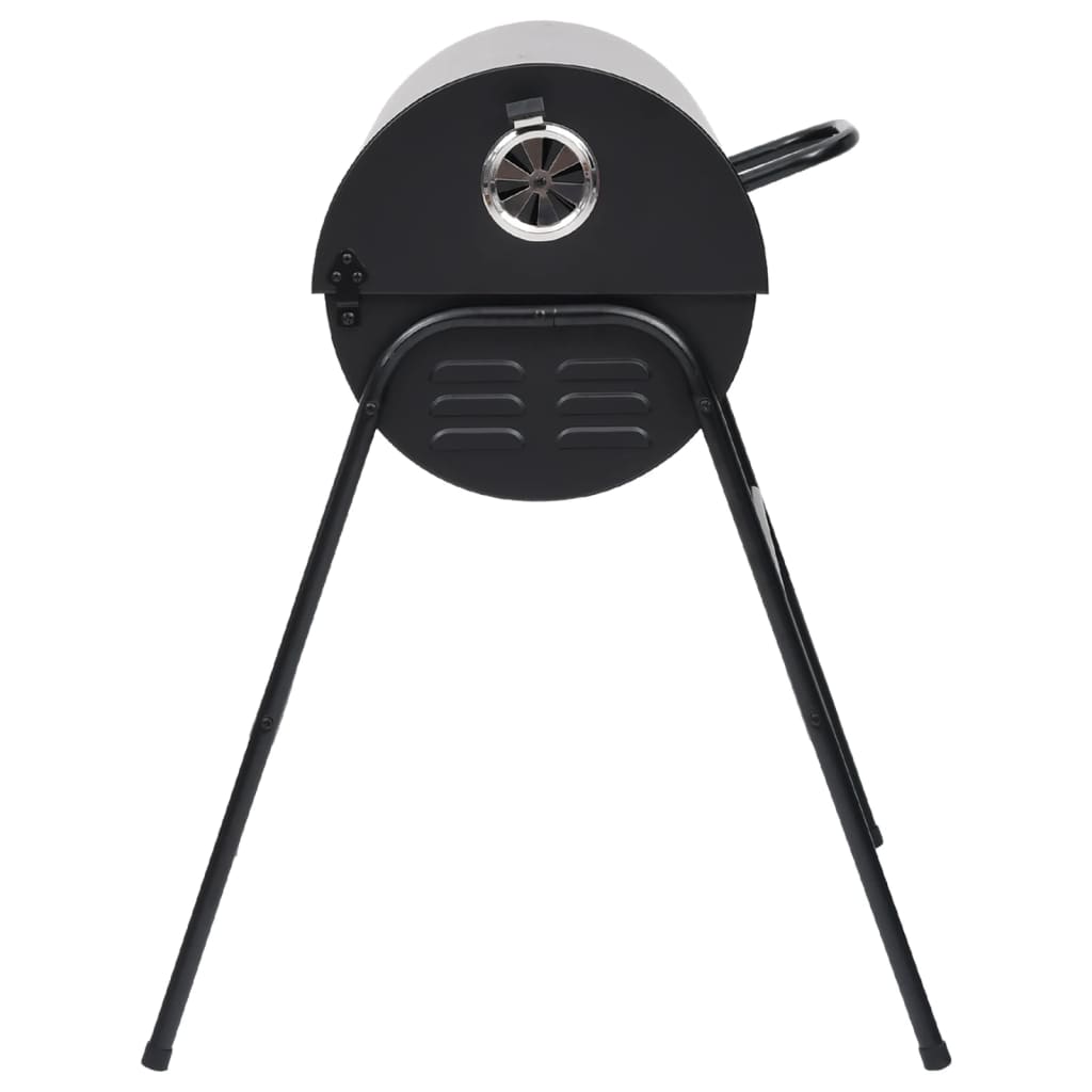 Barrel Grill with 2 Cooking Grids Black 80x95x90 cm Steel