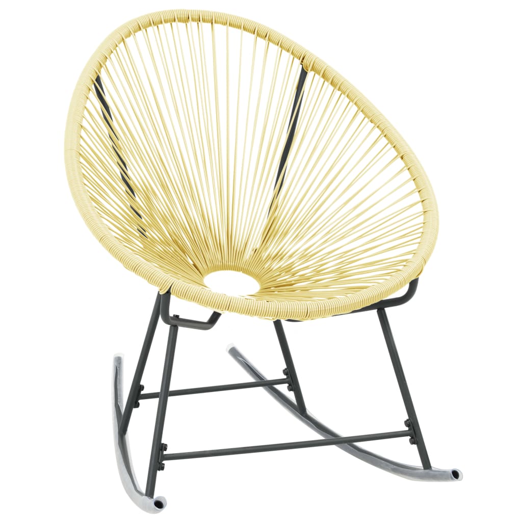 Outdoor Acapulco Chair Poly Rattan Beige