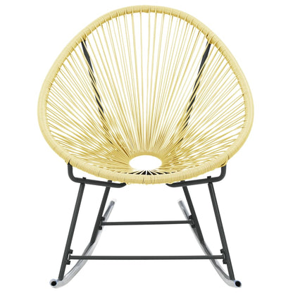 Outdoor Acapulco Chair Poly Rattan Beige