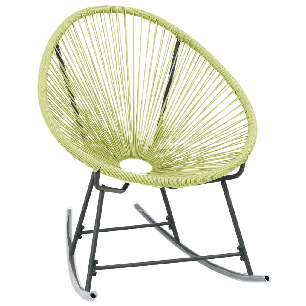 Outdoor Acapulco Chair Poly Rattan Green