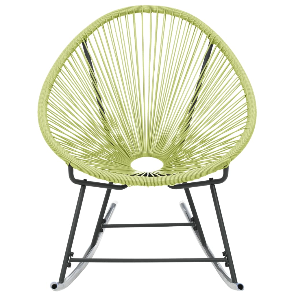 Outdoor Acapulco Chair Poly Rattan Green