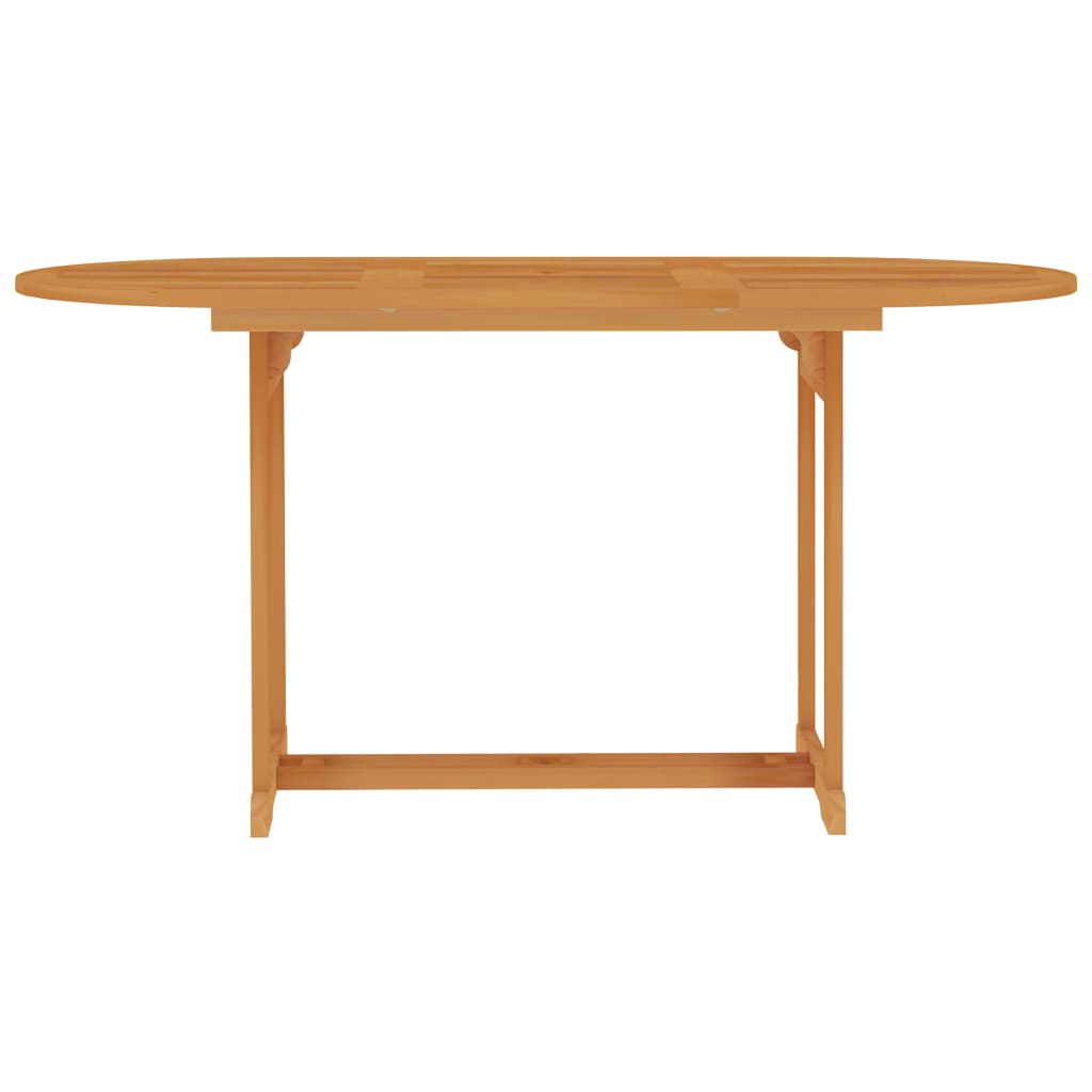 Garden Table 150x90x75 cm Solid Teak Wood