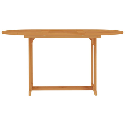 Garden Table 150x90x75 cm Solid Teak Wood