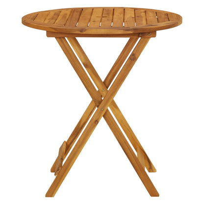 Folding Garden Table 70 cm Solid Acacia Wood