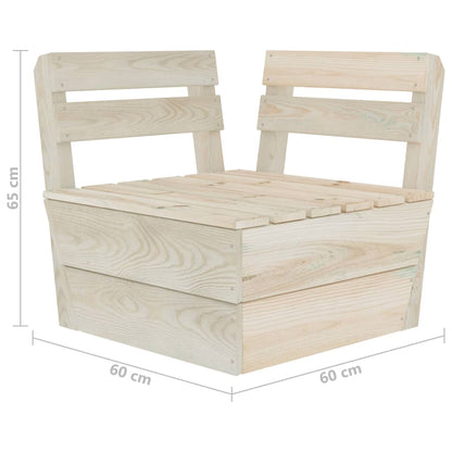 Sectional Pallet Corner Sofa Impregnated Spruce Wood