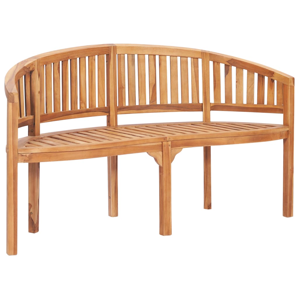 5 Piece Banana Garden Lounge Set Solid Teak Wood