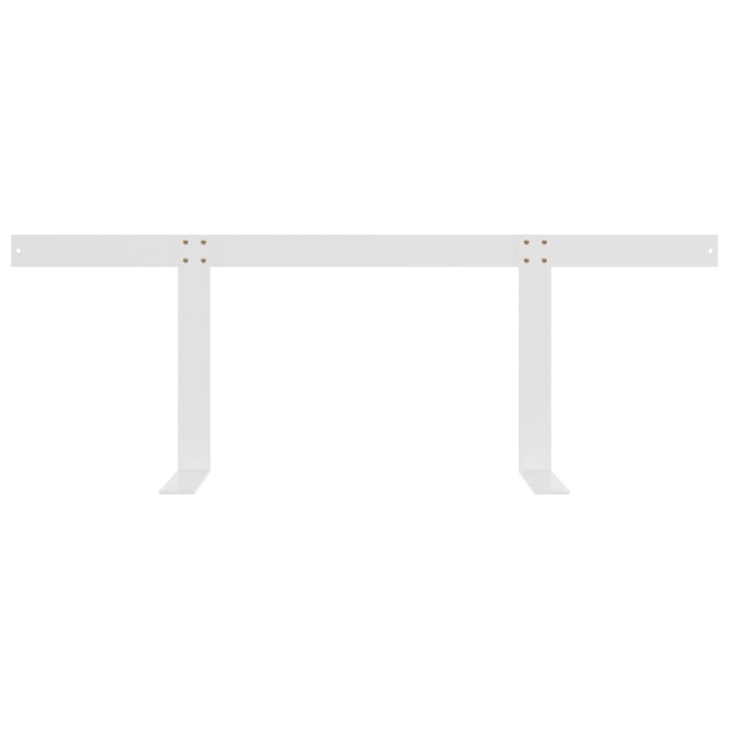 Backrest for Pallet Sofa White 110 cm Iron