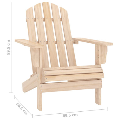 Garden Adirondack Chair Solid Fir Wood