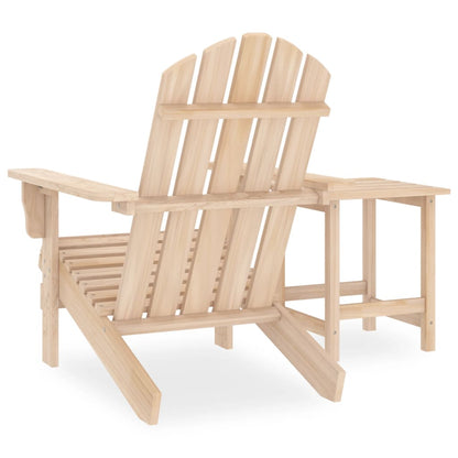 Garden Adirondack Chair with Table Solid Fir Wood