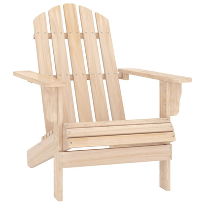 Garden Adirondack Chair with Table Solid Fir Wood