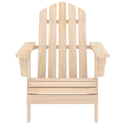 Garden Adirondack Chair with Table Solid Fir Wood