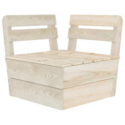 4 Piece Garden Pallet Lounge Set Impregnated Spruce Wood