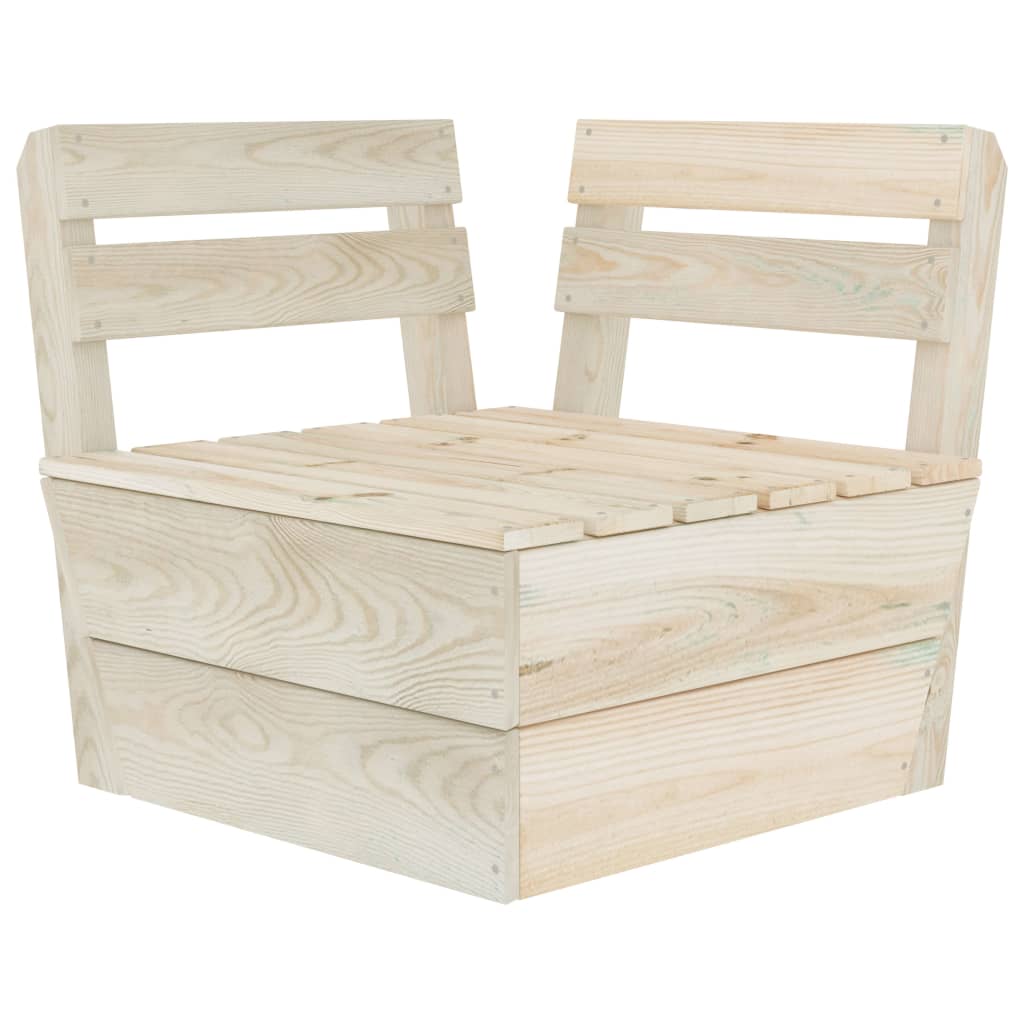 6 Piece Garden Pallet Lounge Set Impregnated Spruce Wood