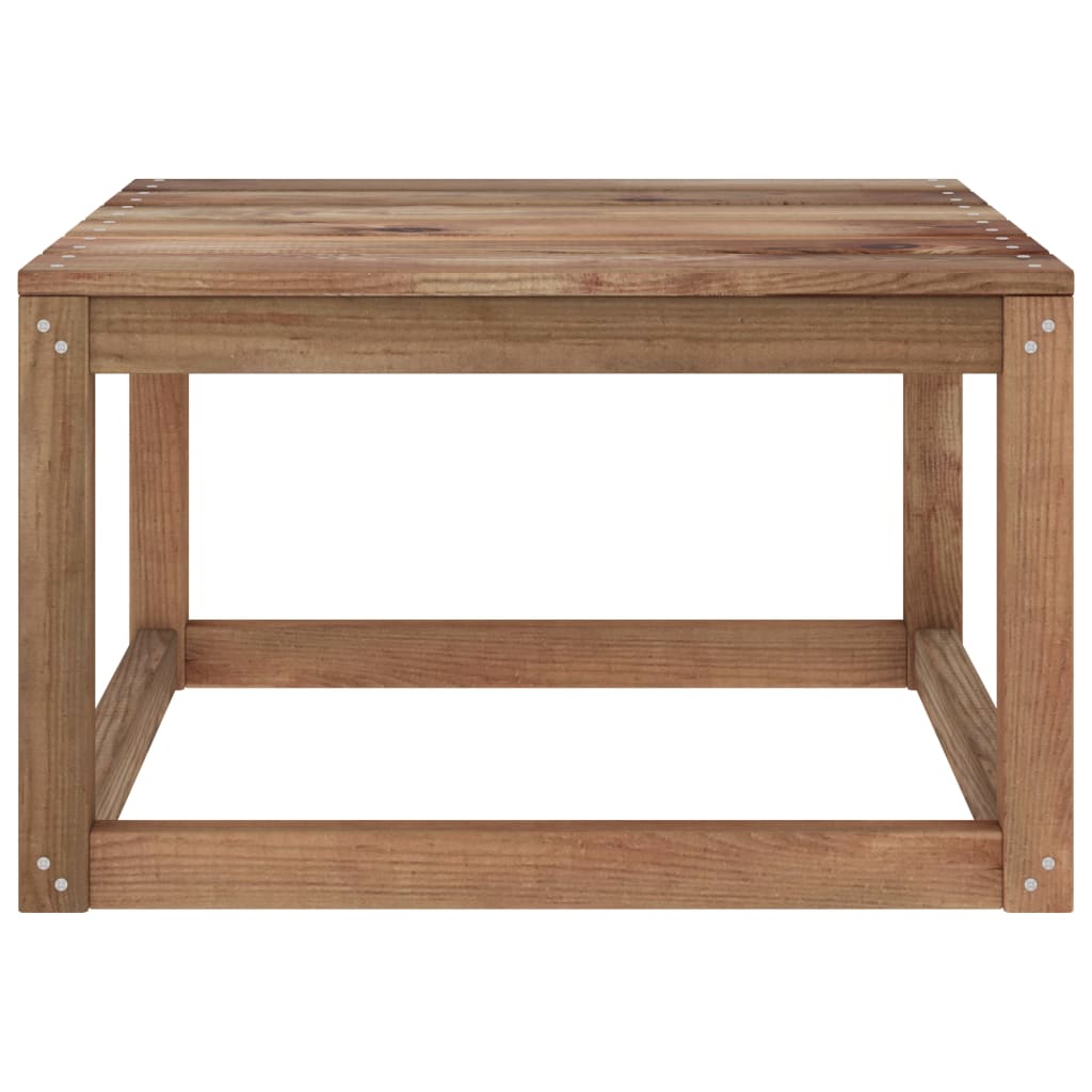 Garden Pallet Table Brown 60x60x36.5 cm Impregnated Pine Wood