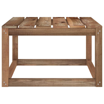 Garden Pallet Table Brown 60x60x36.5 cm Impregnated Pine Wood