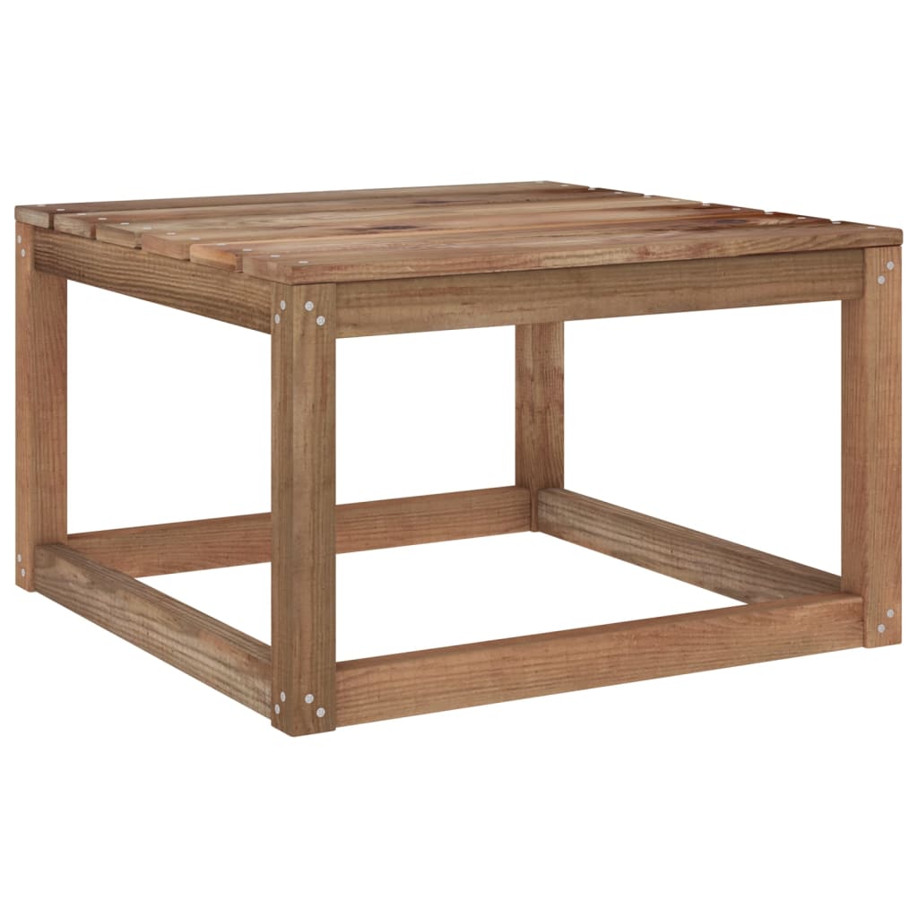 Garden Pallet Tables 2 pcs 60x60x36.5 cm Impregnated Pinewood