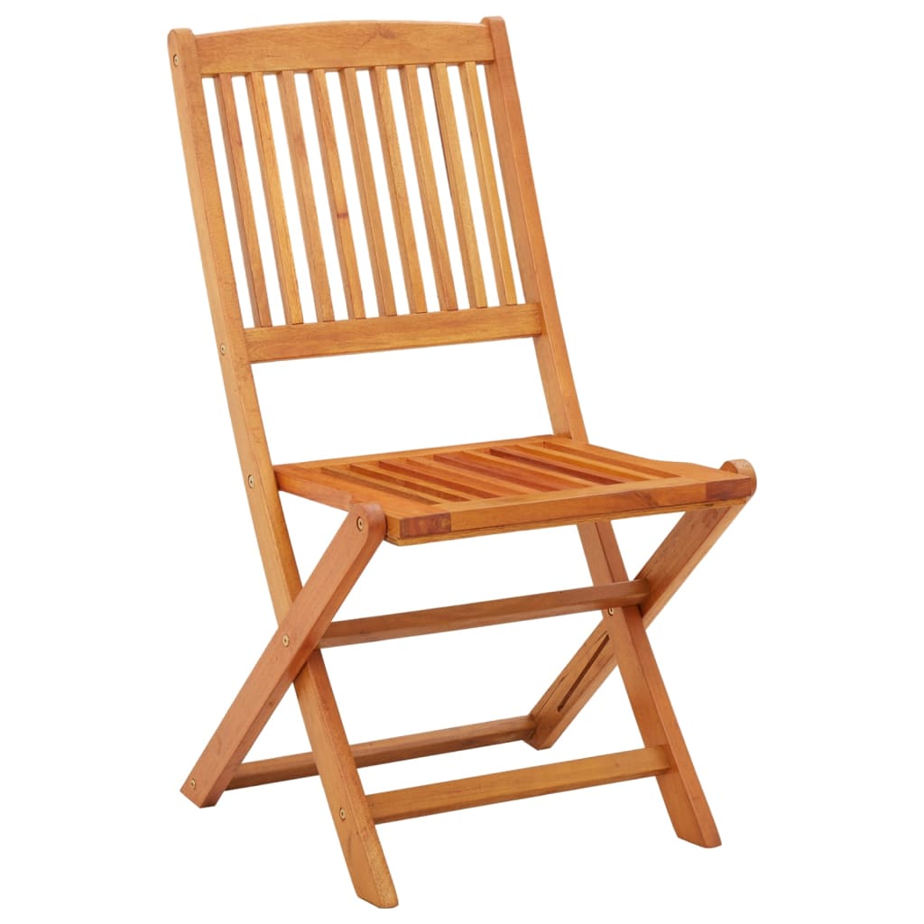 Folding Garden Chairs 4 pcs Solid Eucalyptus Wood