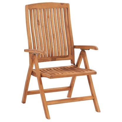 Reclining Garden Chairs 6 pcs Solid Teak Wood