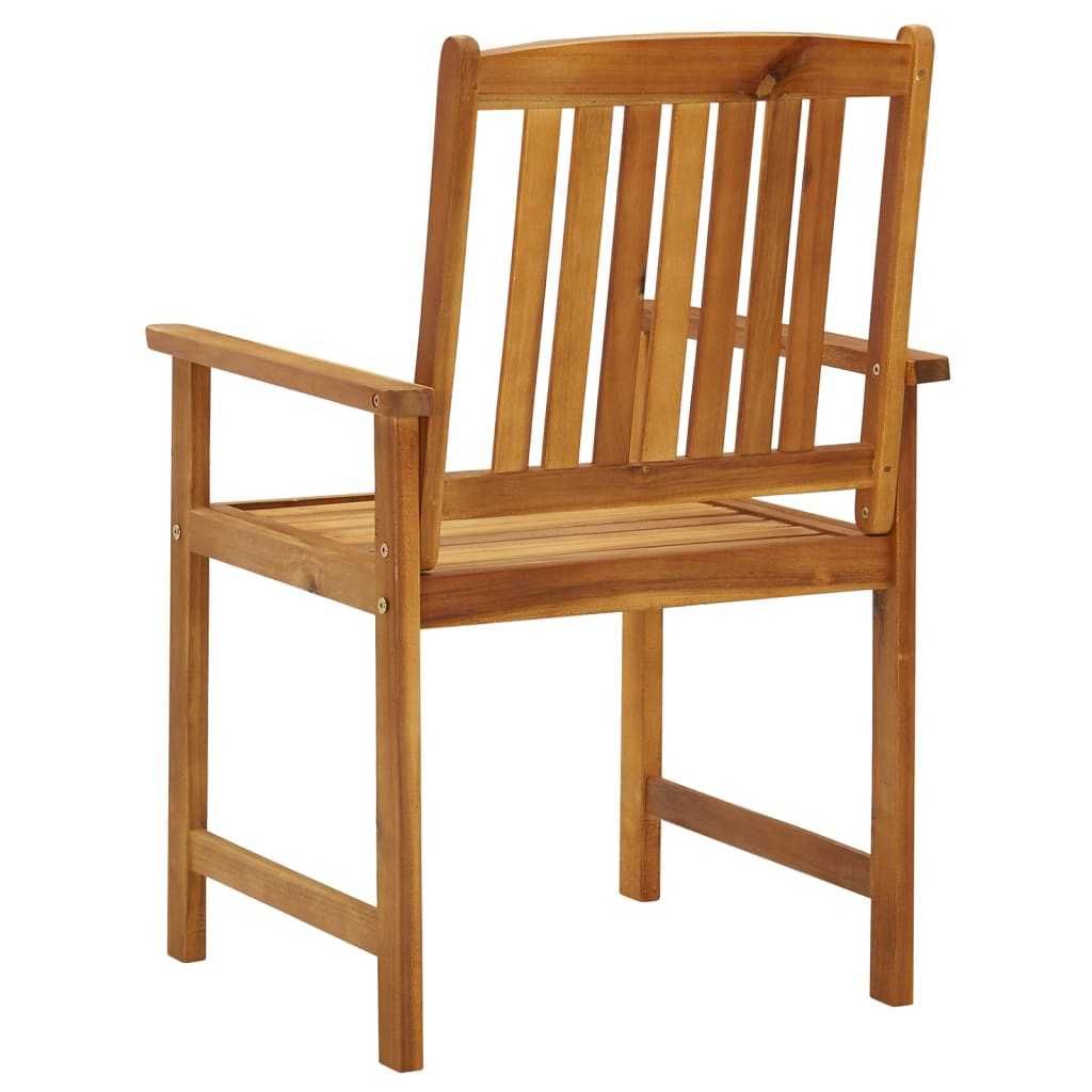 Garden Chairs 8 pcs Solid Acacia Wood