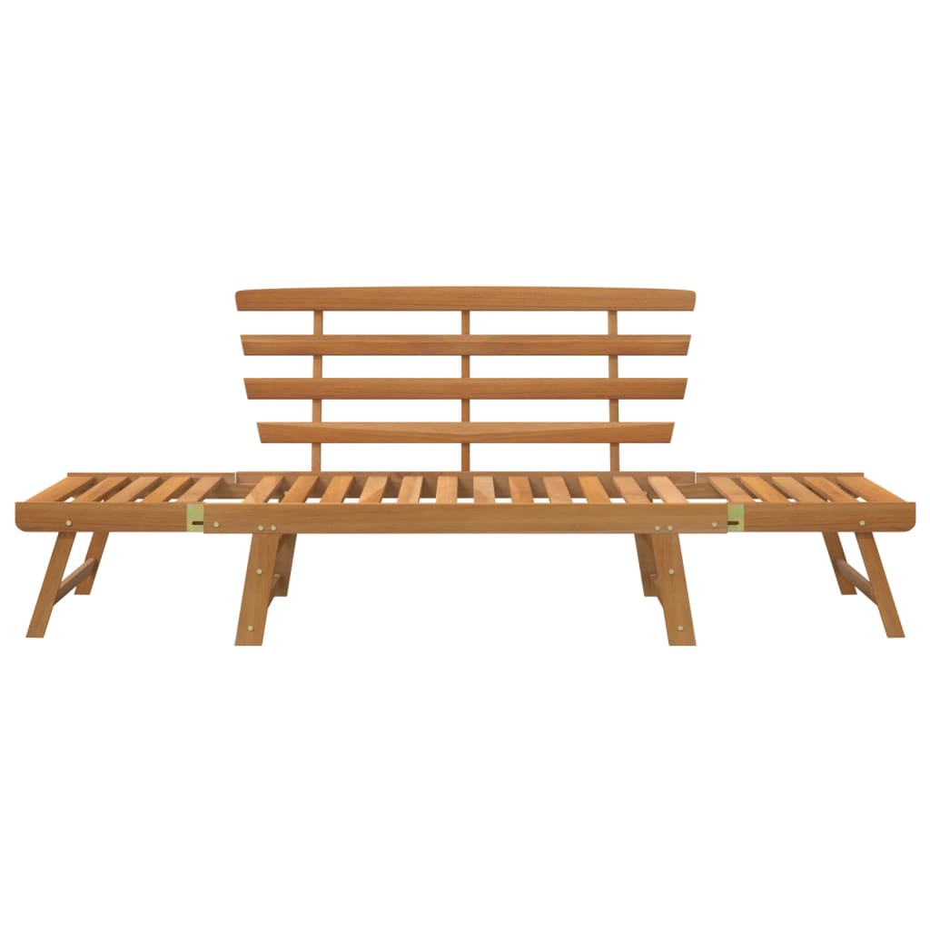 Garden Bench 2-in-1 190 cm Solid Acacia Wood