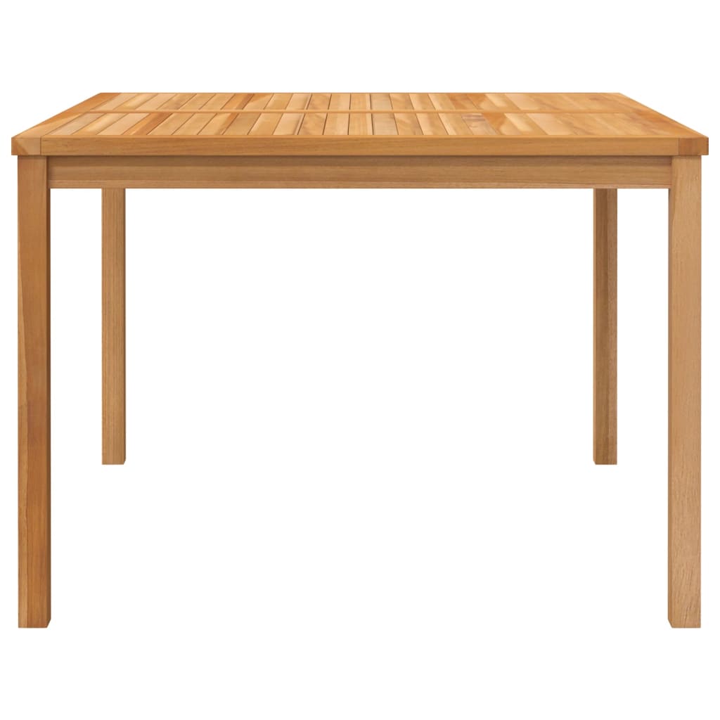 Garden Dining Table 110x110x77 cm Solid Teak Wood