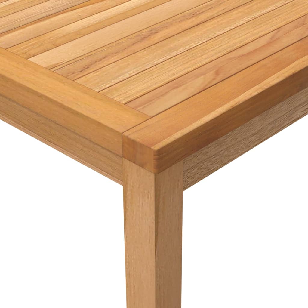 Garden Dining Table 110x110x77 cm Solid Teak Wood