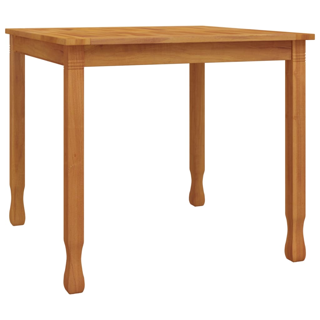 Garden Dining Table 85x85x75 cm Solid Wood Teak