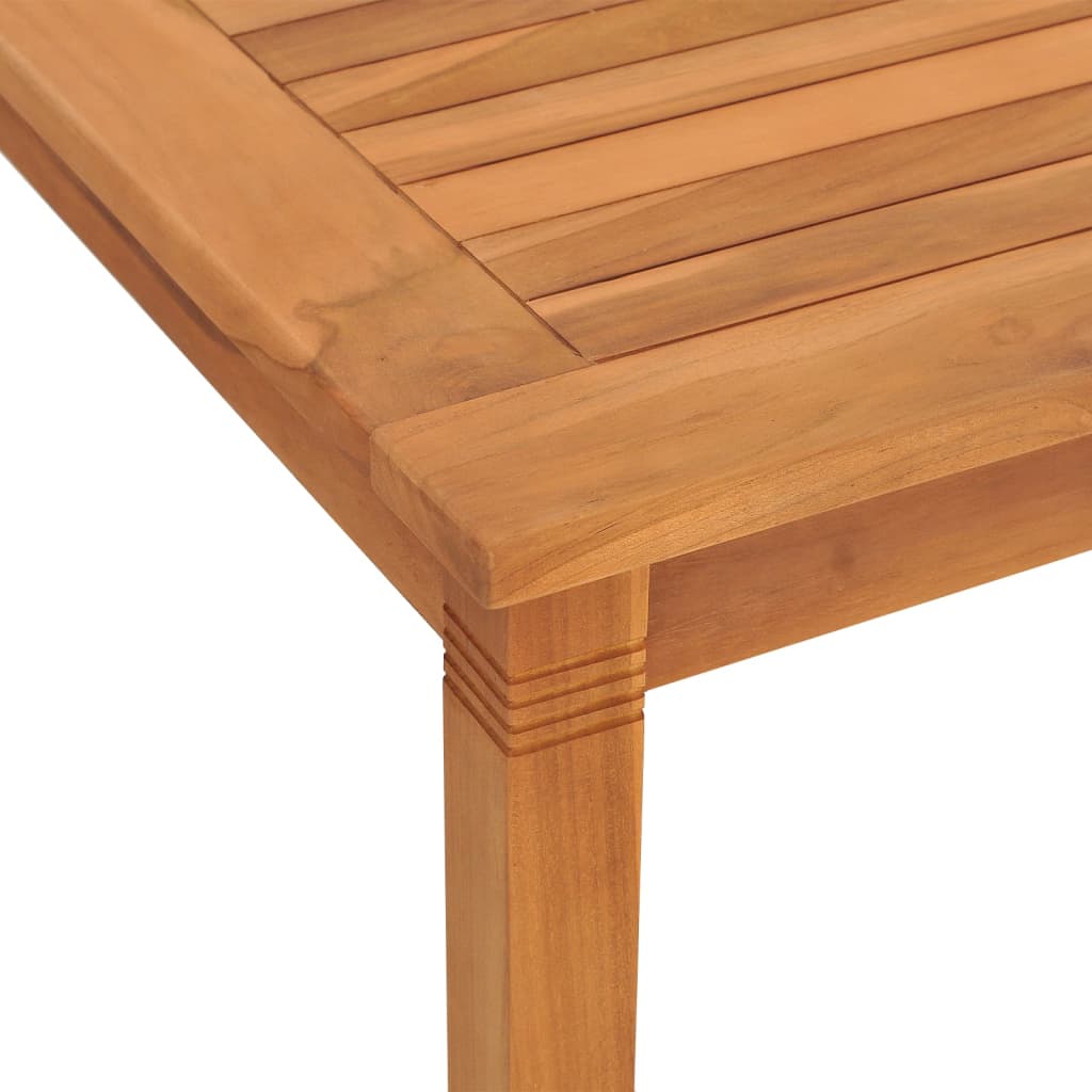 Garden Dining Table 85x85x75 cm Solid Wood Teak