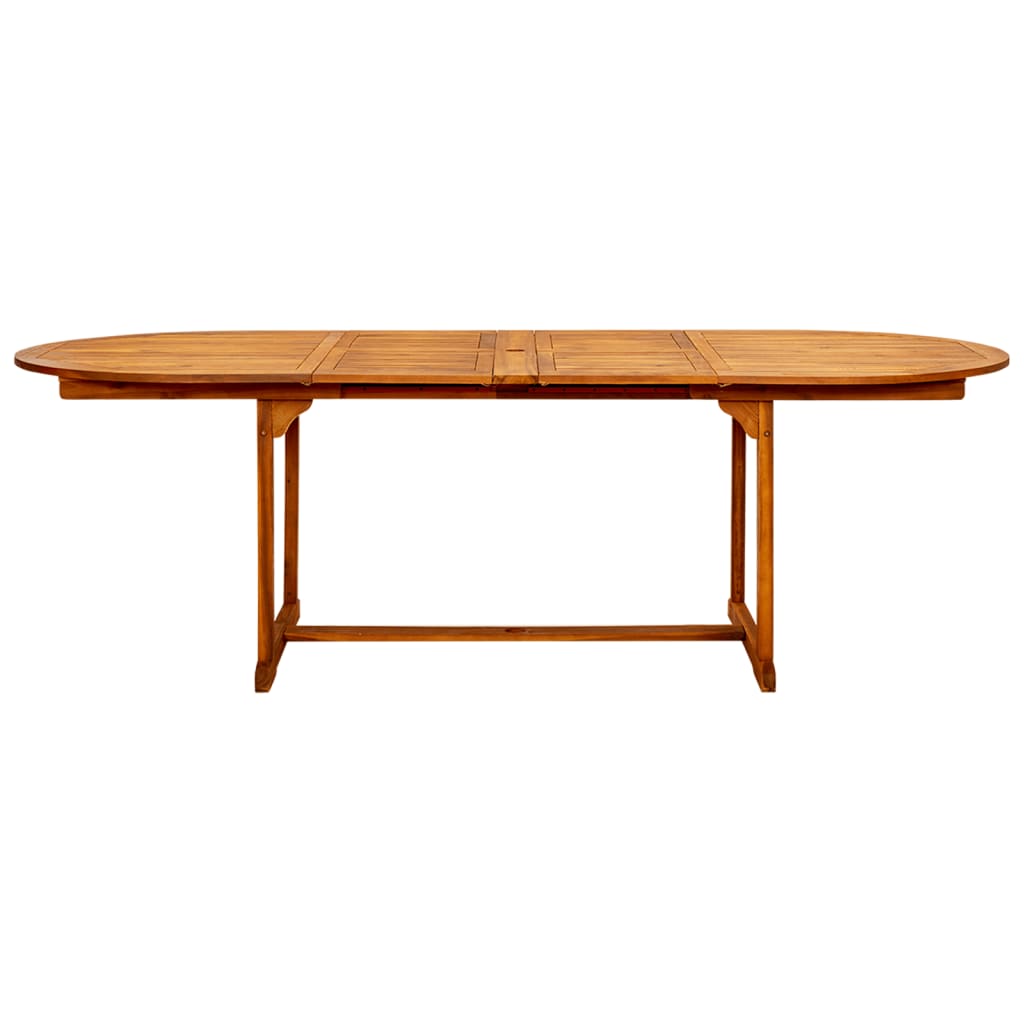 Garden Dining Table (160-240)x100x75 cm Solid Acacia Wood