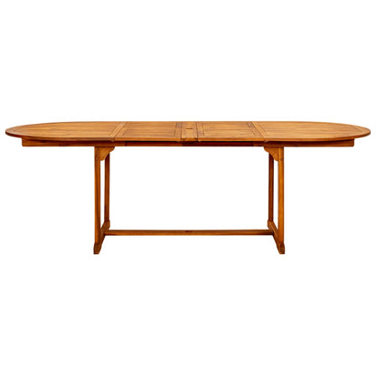 Garden Dining Table (160-240)x100x75 cm Solid Acacia Wood