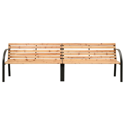 Twin Garden Bench 241 cm Chinese Fir Wood