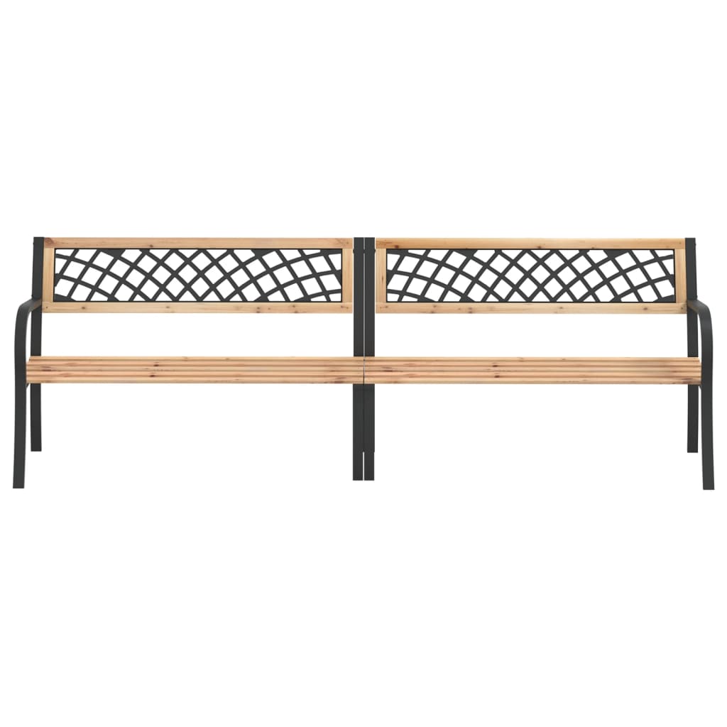 Twin Garden Bench 238 cm Chinese Fir Wood