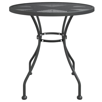 Garden Table Ã˜80x72 cm Expanded Metal Mesh Anthracite