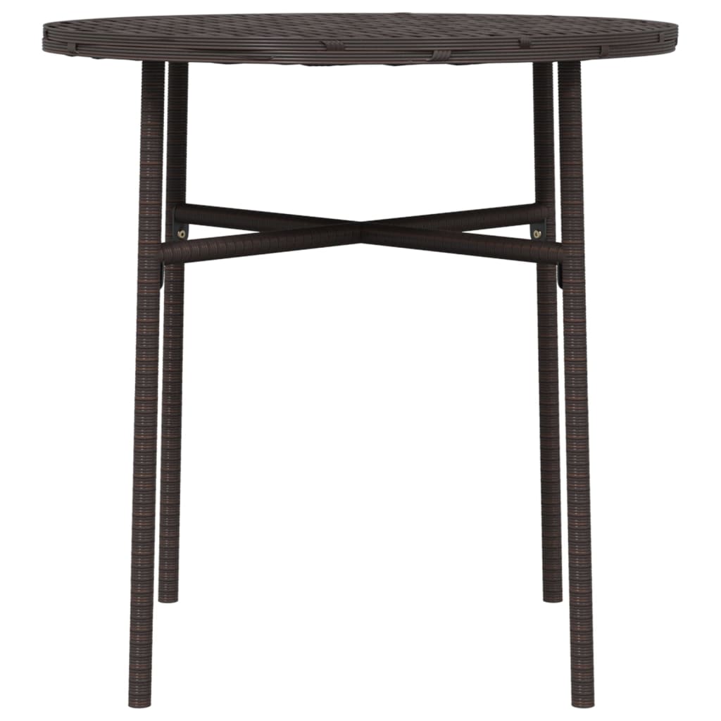 Tea Table Brown 45 cm Poly Rattan