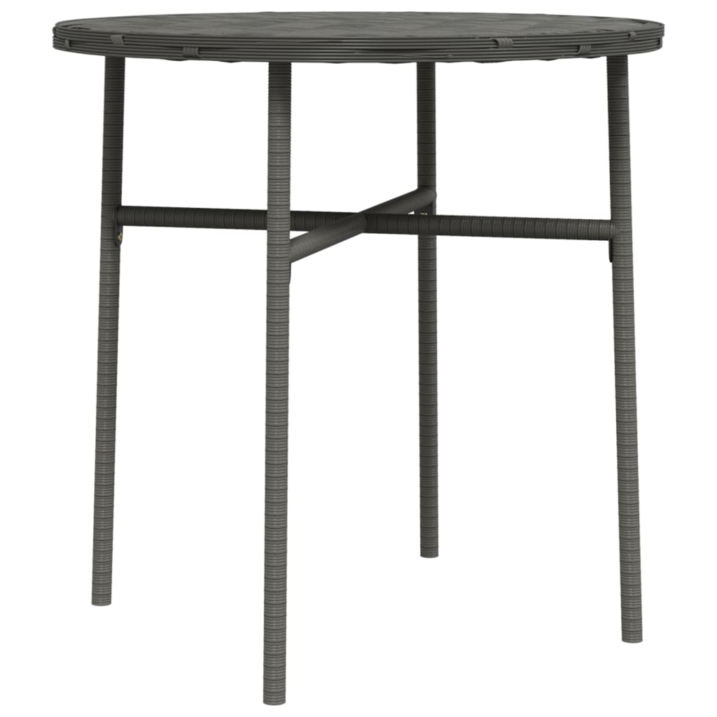 Tea Table Grey 45 cm Poly Rattan