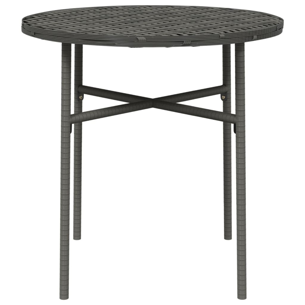 Tea Table Grey 45 cm Poly Rattan