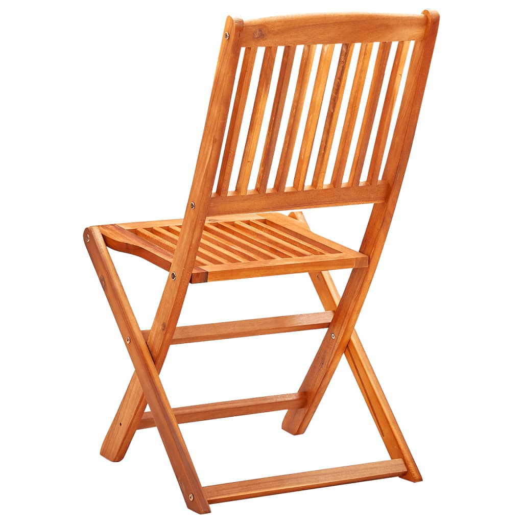 Folding Garden Chairs 6 pcs Solid Eucalyptus Wood